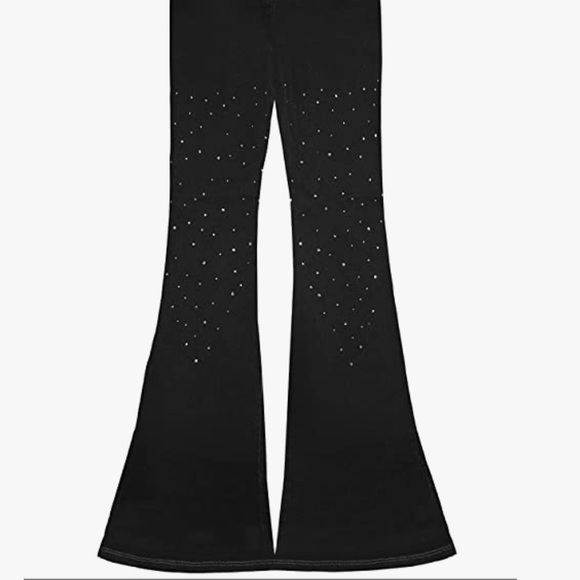 Jumpsuit jean romper one piece crystal pant outfit - Picture 5 of 6